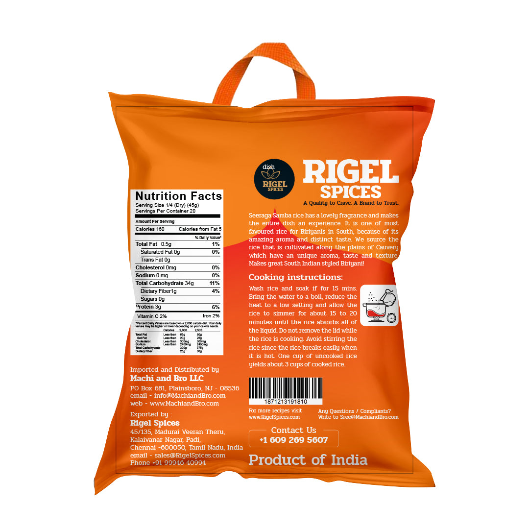 Seeraga Samba Rice - 10 Lbs